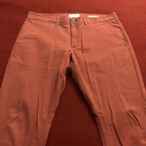 Men’s size 34 salmon color, tapered leg chinos